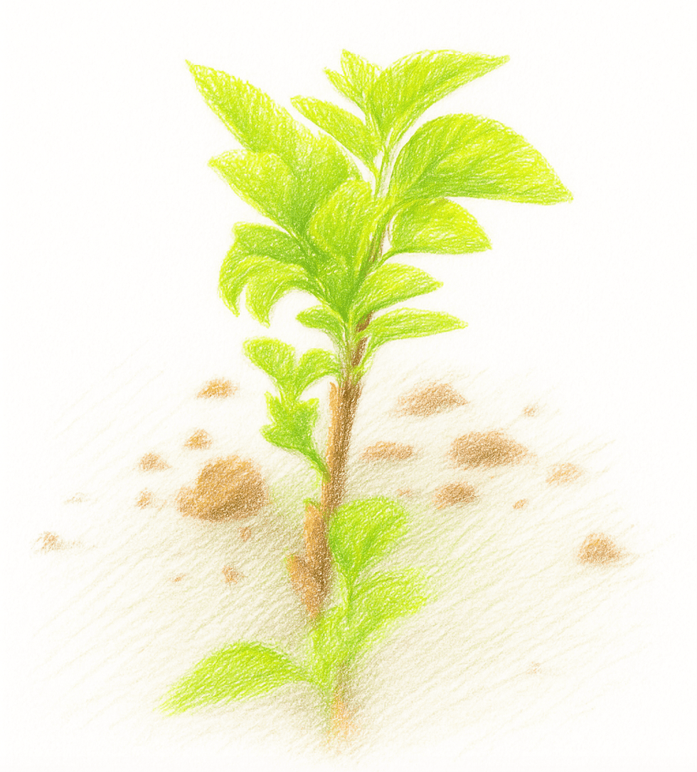 苗のイラスト